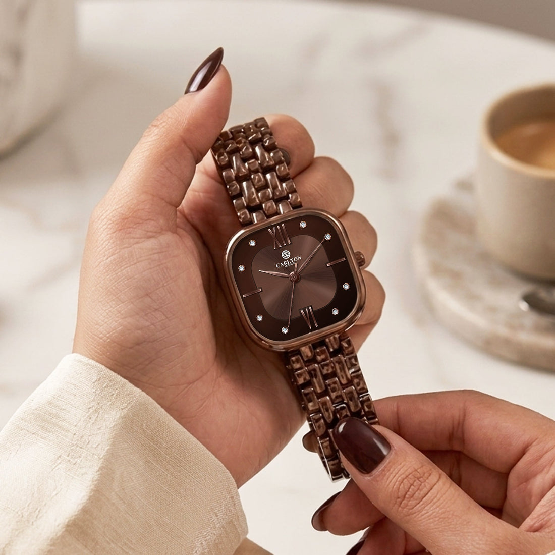 Carlton London Chelsea Women Brown Analog Watch -  CLSSCBRN