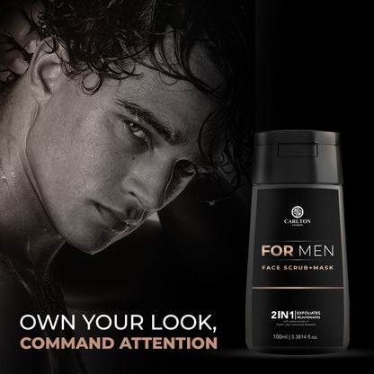 Men Face Scrub + Mask - 100Ml