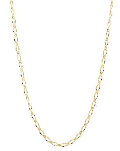 18kt Gold Plated Sculpted Link Chain