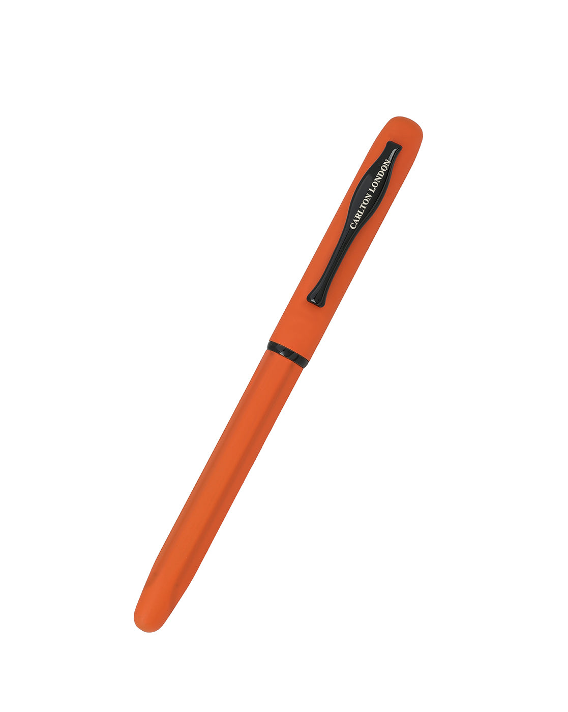 Matte Orange and Black Toned Unique Executive Writing Roller Ball Pen with Fine Tip &amp; Magnetic Cap