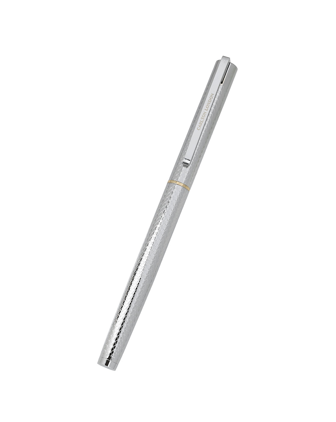 Silver and Gold Toned Sleek Executive Writing Tip Roller Ball Pen with Fine Tip and Smooth Ink