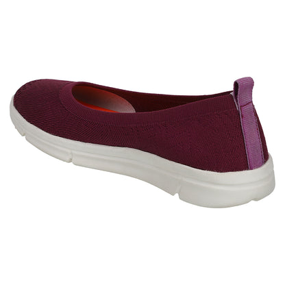 Women FlyKnit Comfort Slip On Ballet Flats