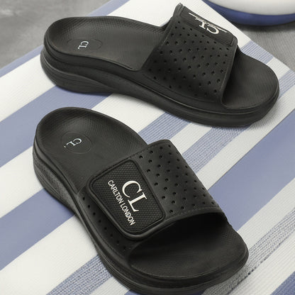 Men Perforated Adjustable Comfort Sliders