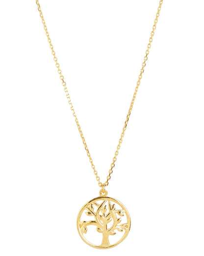18kt Gold Plated Tree of Life Pendant and Chain