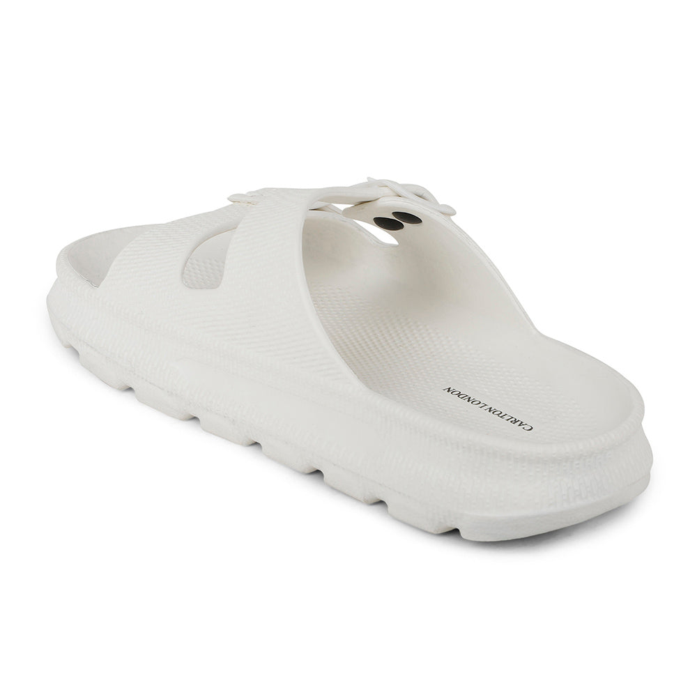 Men Textured Dual Strap Comfort Sliders