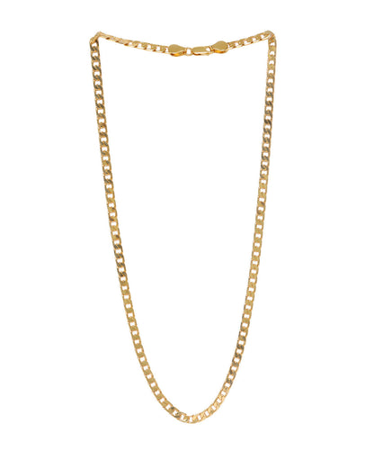 18KT Gold Plated Classic Curb Link Chain for Men