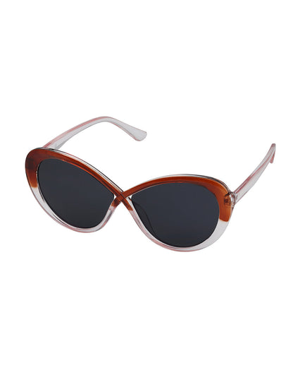 Women Dual Toned UV Protected Black Lens Oversized Sunglasses