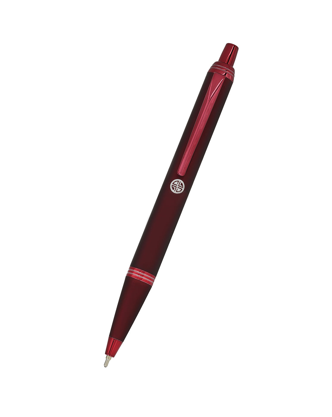 Maroon &amp; Red Toned Clicker Button Stylish Ballpoint Pen with Smooth Ink and Fine Tip