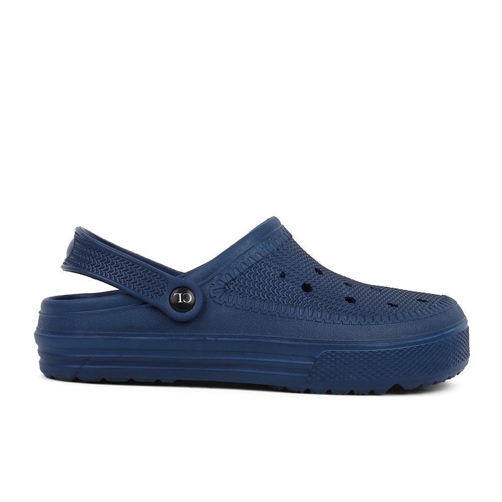 Men Sculpted Perforated Comfort Clogs with Back Strap