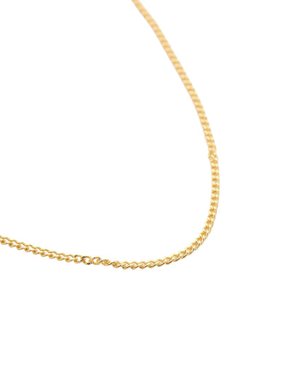 18kt Gold Plated Evergreen Curb Chain