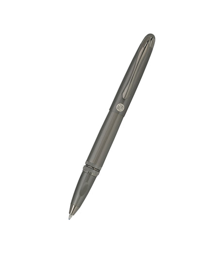 Grey and Silver Toned Executive Roller Ball Pen with Magnetic Cap and Smooth Ink