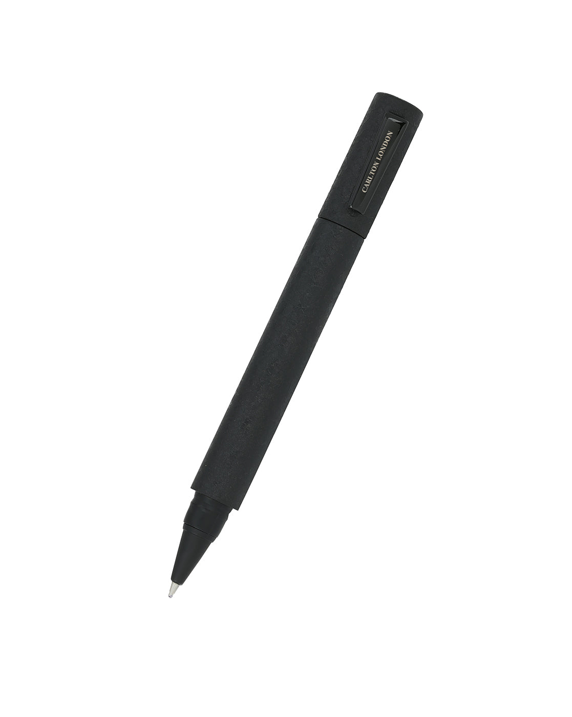 Matte Black Toned Luxury Executive Roller Writing Pen with Chrome Clip