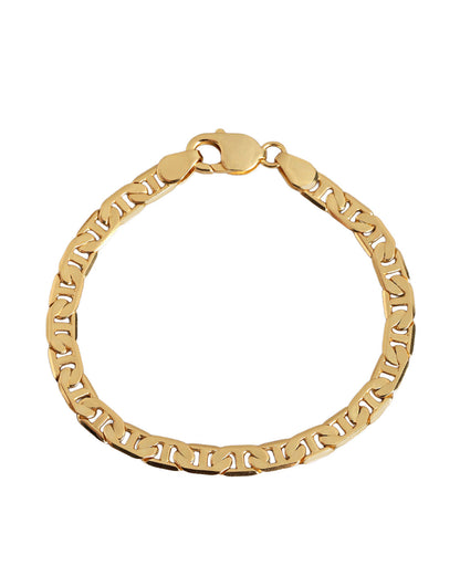 Men 18kt Gold Plated Anchor link Chain Bracelet