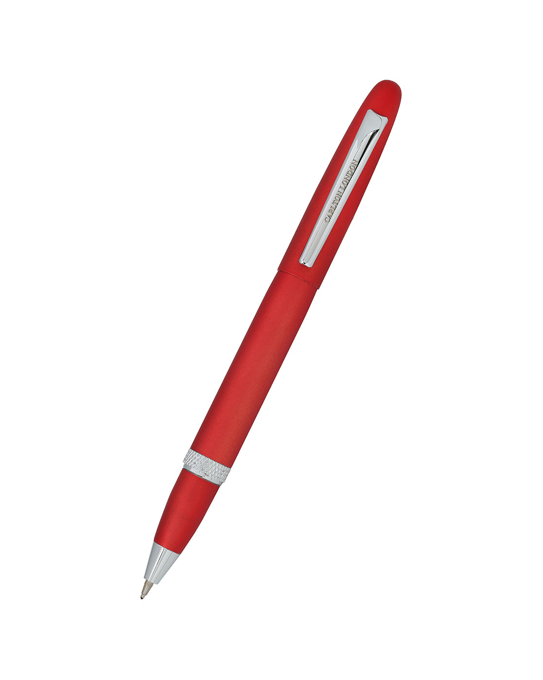 Red &amp; Silver Toned Metallic Stylish Executive Roller Ball Pen with Smooth Ink &amp; Sleek Writing
