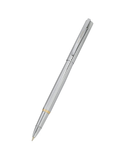Silver and Gold Toned Sleek Executive Writing Tip Roller Ball Pen with Fine Tip and Smooth Ink