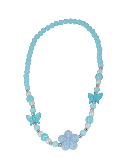 Butterfly and Flower Jewellery set with Multicolor Beads for Girls