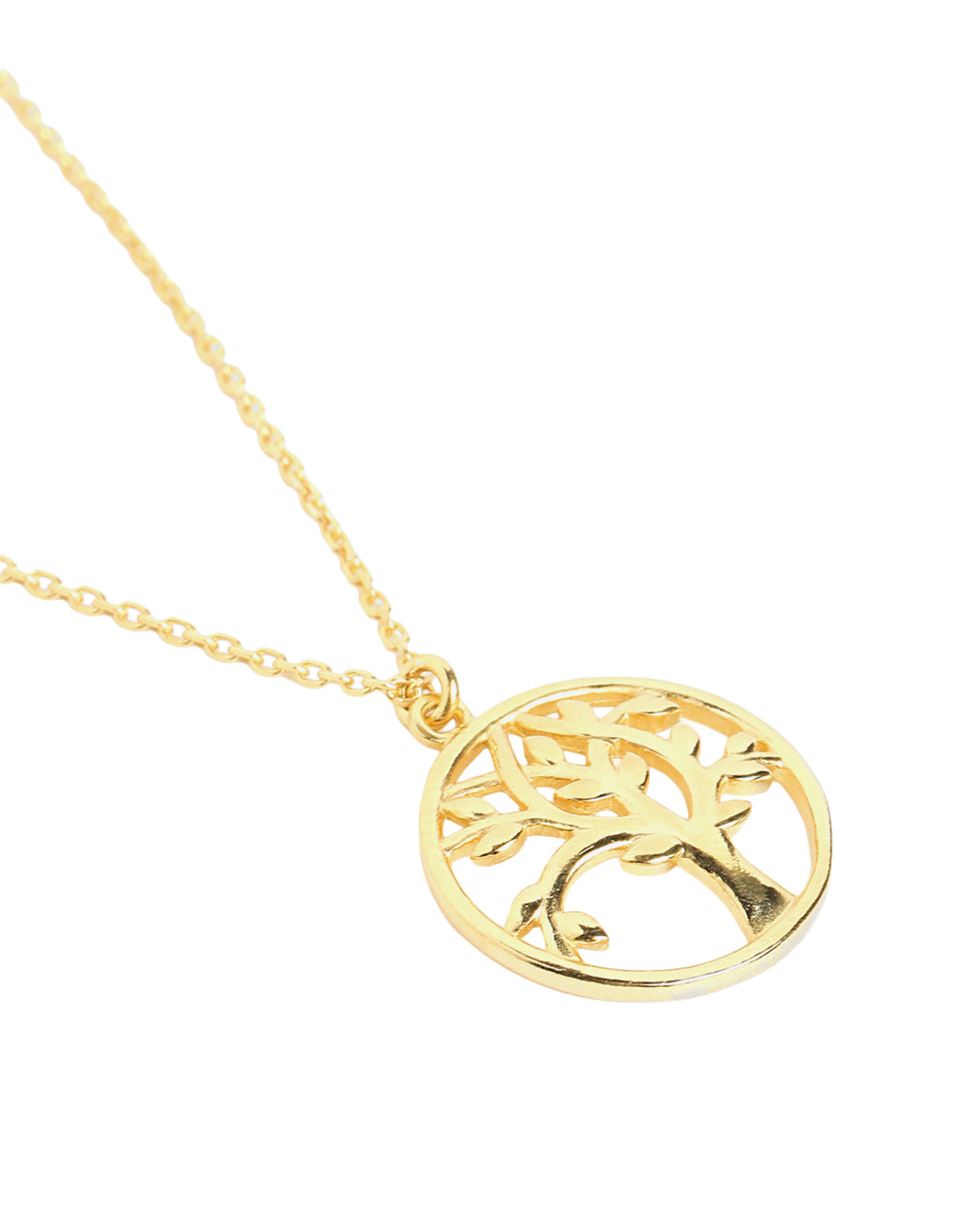 18kt Gold Plated Tree of Life Pendant and Chain