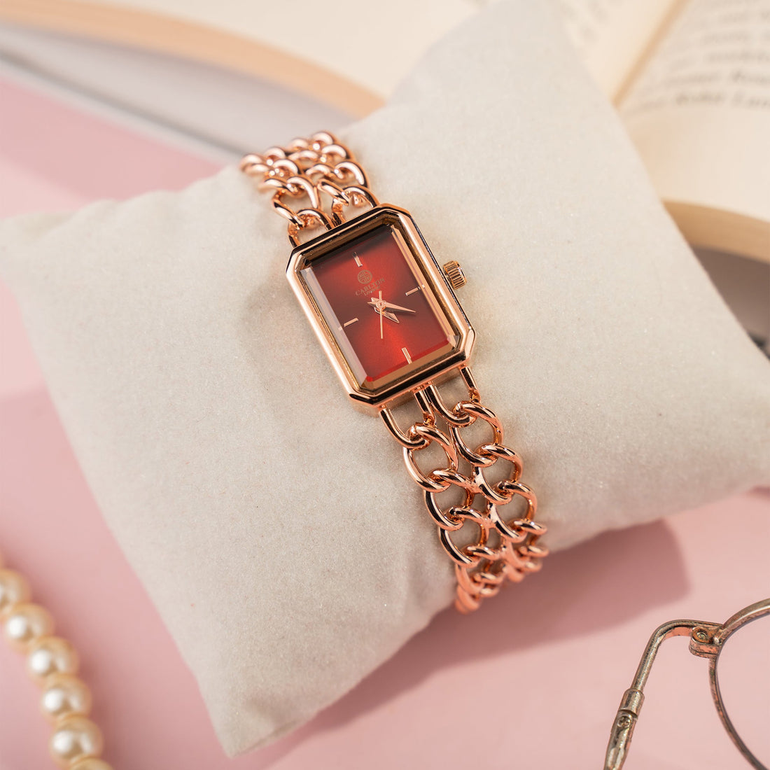 Victoria Women Analog Red Watch-CLRGCRED