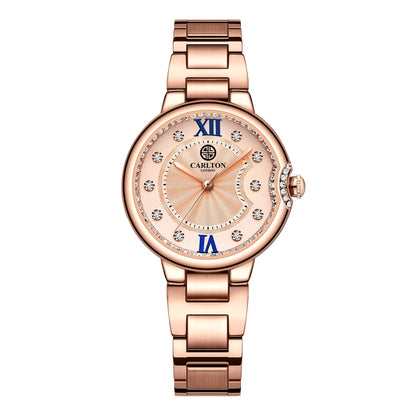 Charlotte Women Analog Rose Gold Watch-CLDRGS-002
