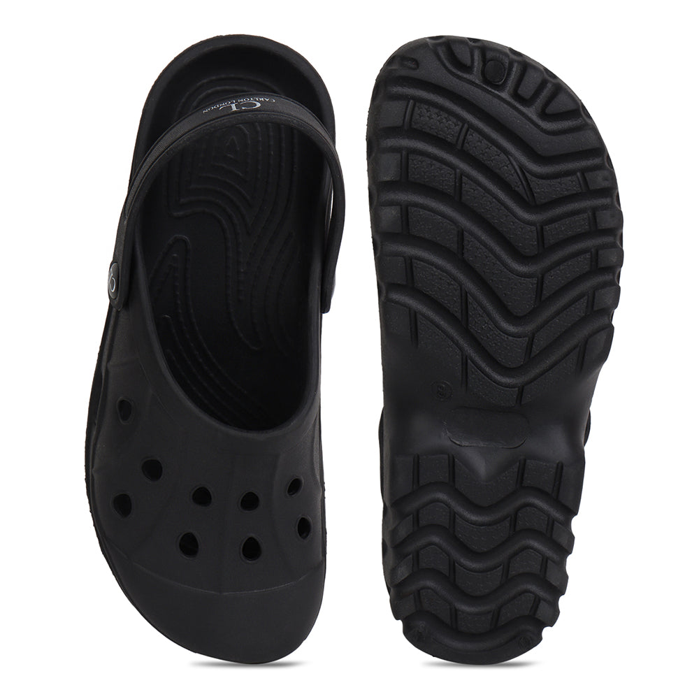 Men Perforated Slip On Clogs with Back Strap