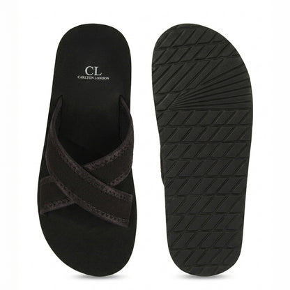 Carlton London Women Comfort Cushioned Footbed Slides, Casual Lightweight Low Wedge Open-Toe Walking Slides