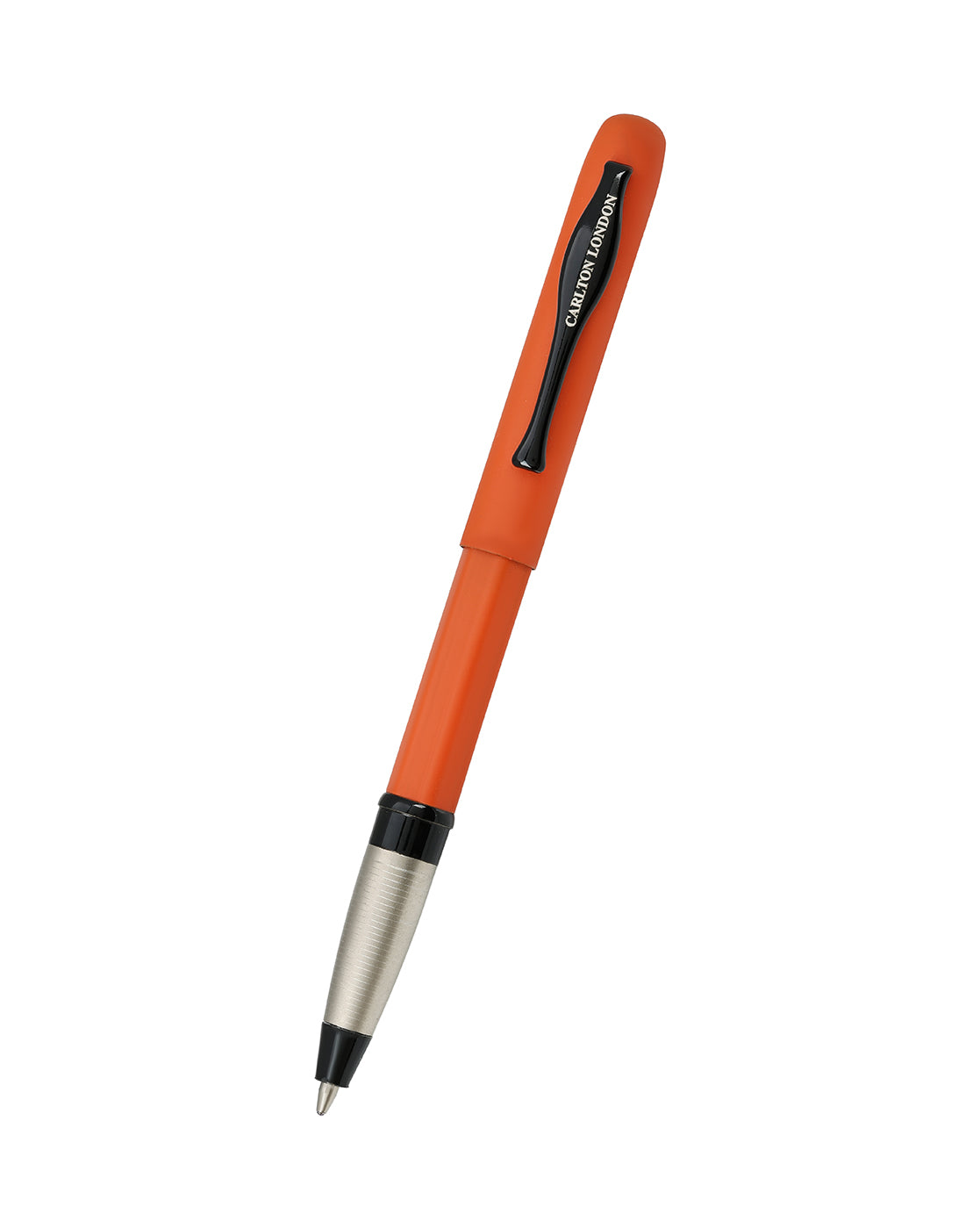 Matte Orange and Black Toned Unique Executive Writing Roller Ball Pen with Fine Tip &amp; Magnetic Cap
