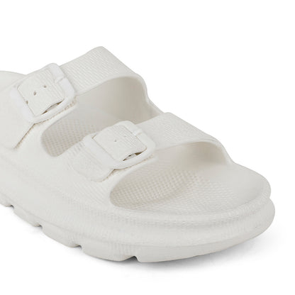 Men Textured Dual Strap Comfort Sliders