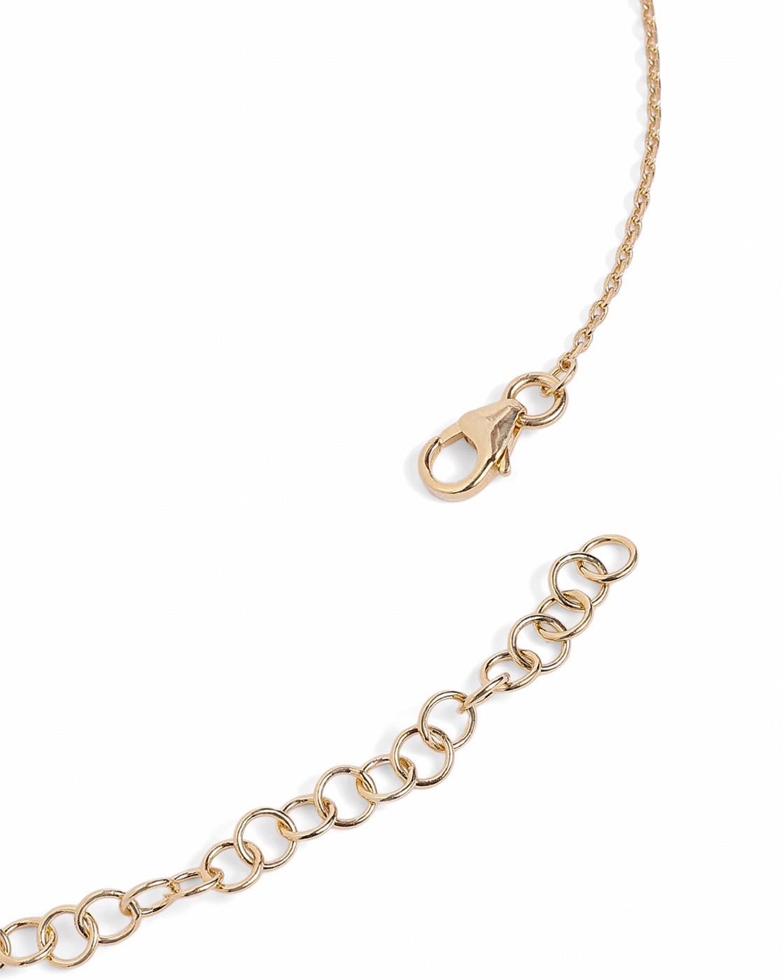 18kt Gold Plated CZ Four Clover Pendant and Chain Necklace
