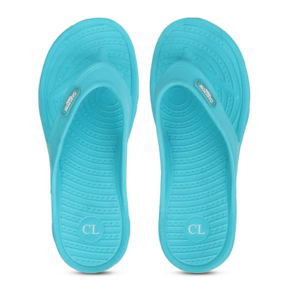 Women Fuchsia Comfortable Wedge Flip Flops