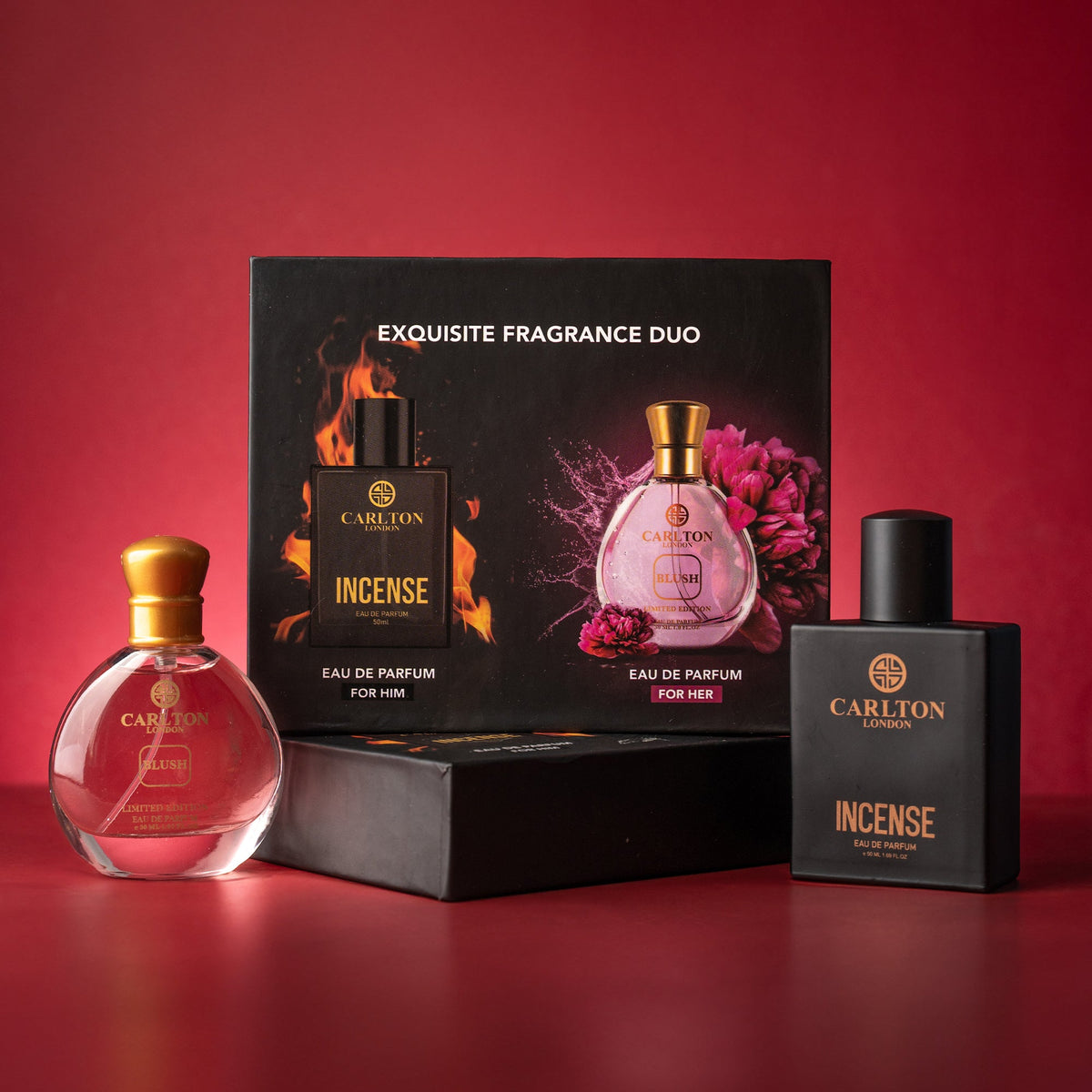 Exquisite Fragrance Duo - Incense Men 50Ml &amp; Blush Women 30Ml Gift Set
