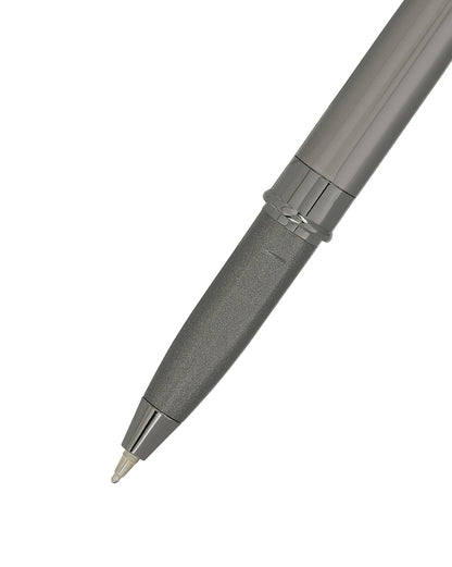 Metallic &amp; Silver Toned Premium Executive Writing Roller Pen with Magnetic Cap and Smooth Ink
