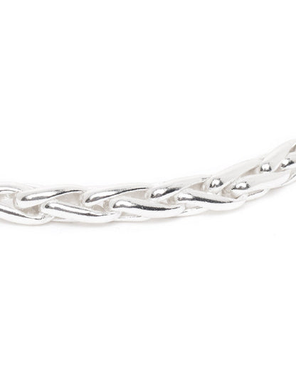 Men Rhodium-Plated Arrow Link Chain Bracelet