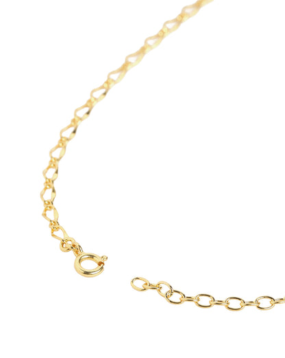 18kt Gold Plated Sculpted Link Chain