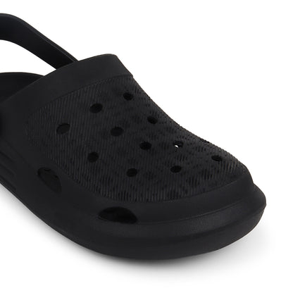 Men Sculpted Perforated Comfort Clogs with Back Strap