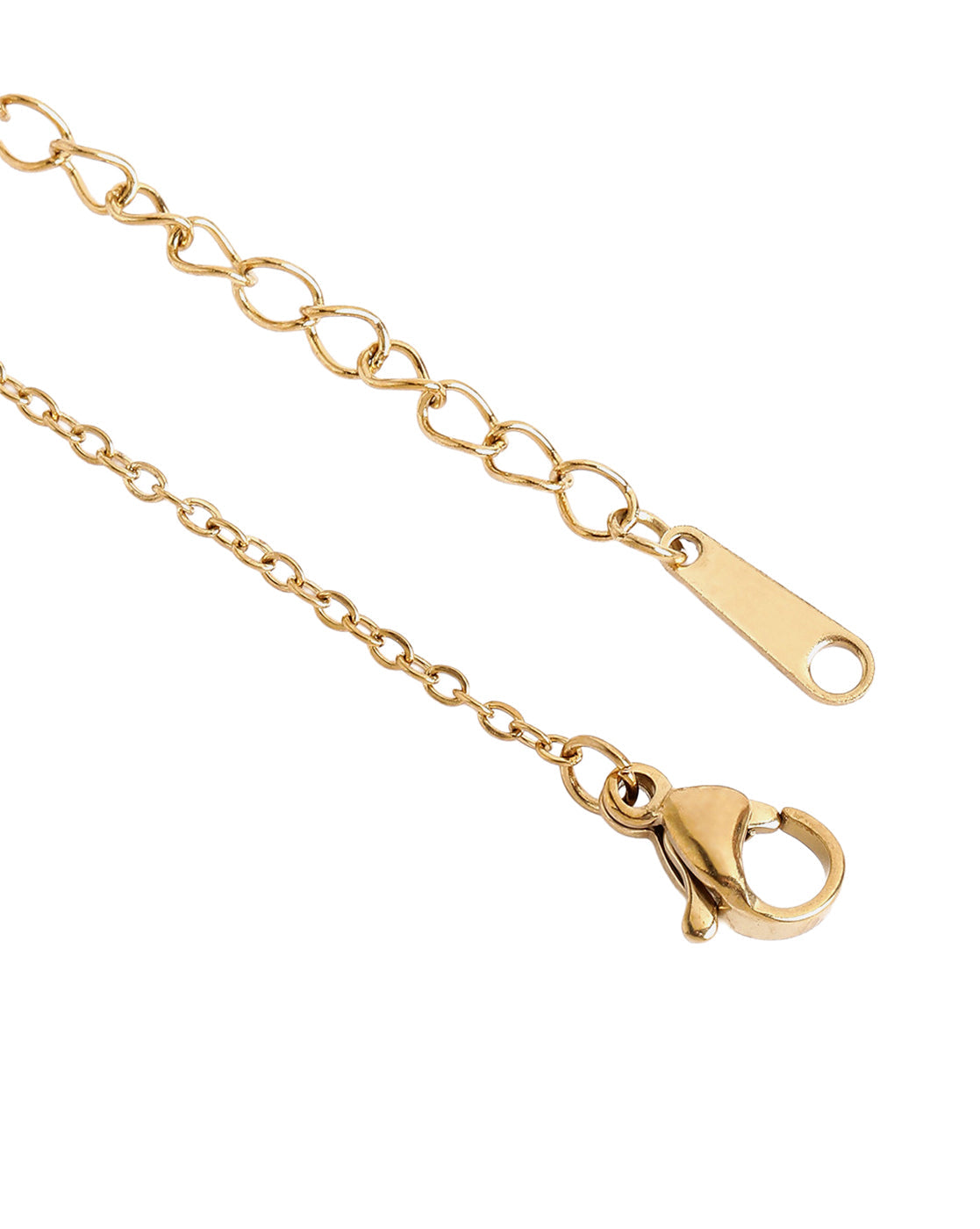 Gold Plated CZ Studded and Citrine Yellow Solitaire Contemporary Necklace