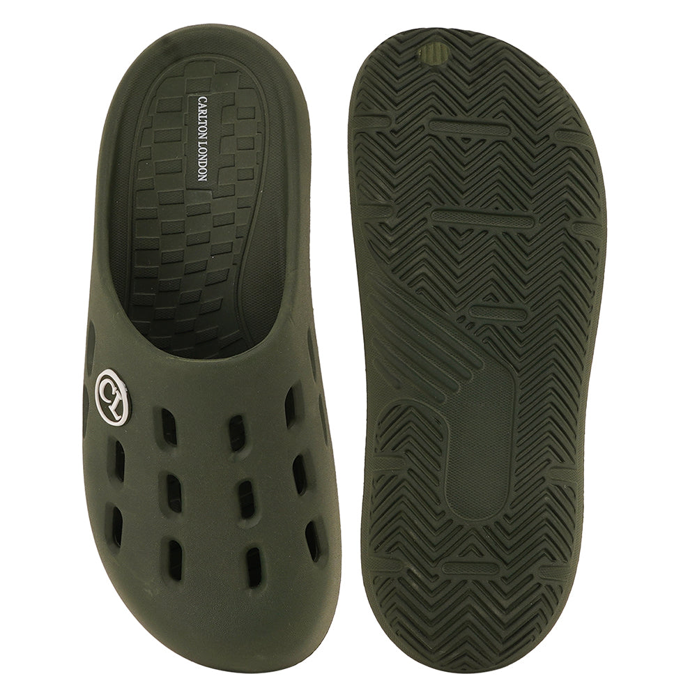Men Perforated Slip On Mule Clogs