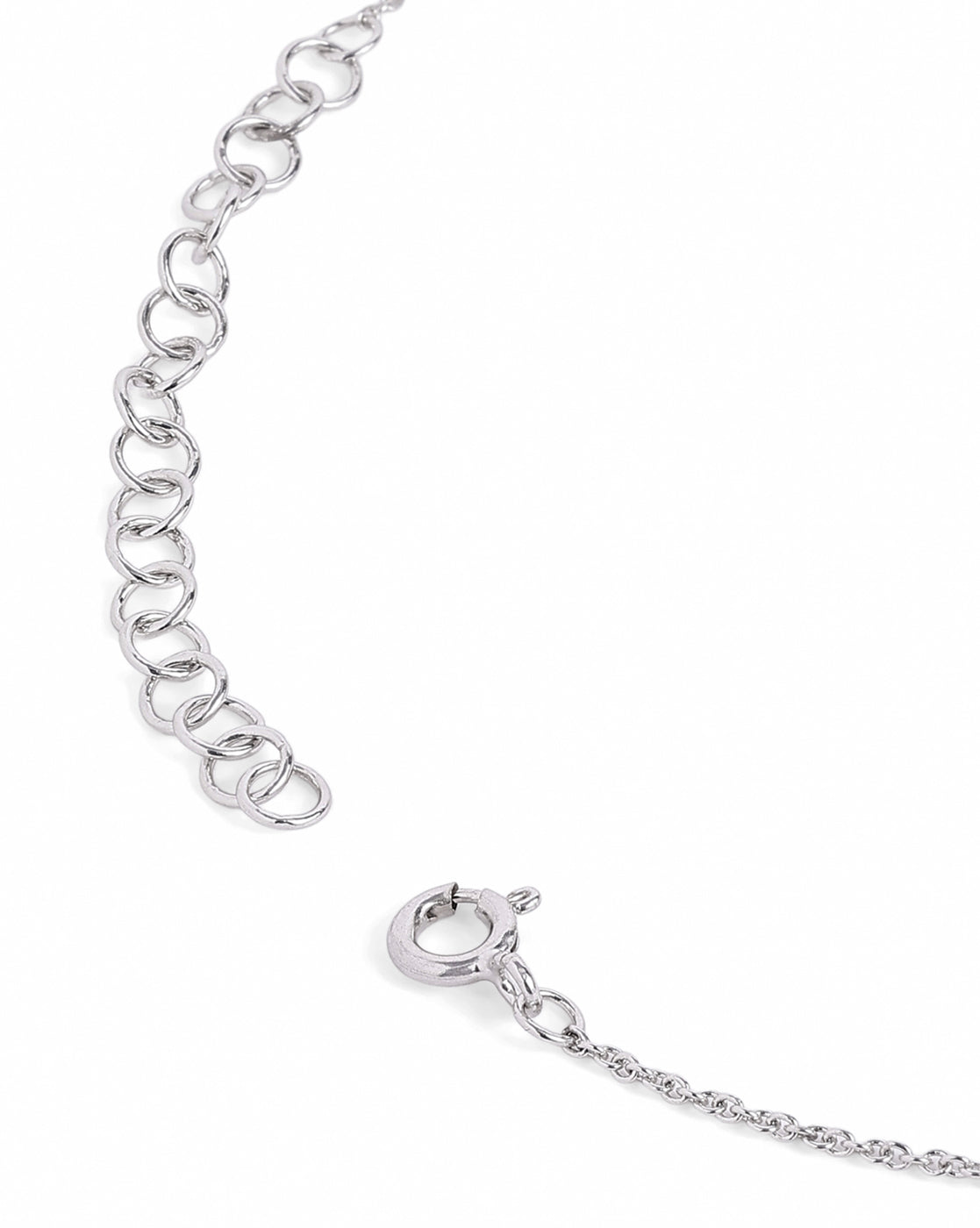 18kt Gold &amp; Rhodium Plated Dual Tone Dangling Star Charm Necklace