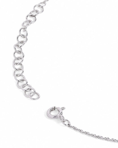 18kt Gold &amp; Rhodium Plated Dual Tone Dangling Star Charm Necklace