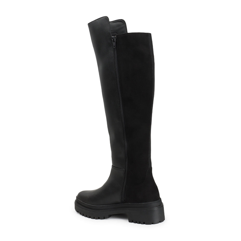 Women Block-Heeled Winter Over-the-Knee Boots