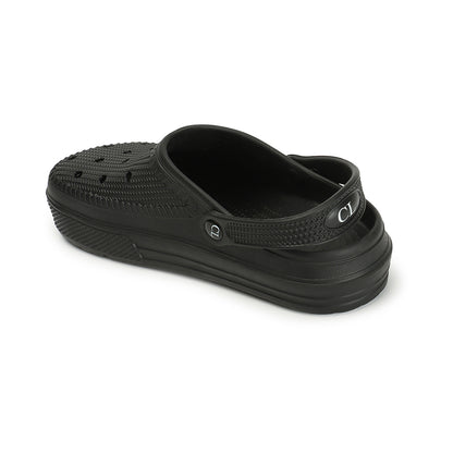 Men Sculpted Perforated Comfort Clogs with Back Strap