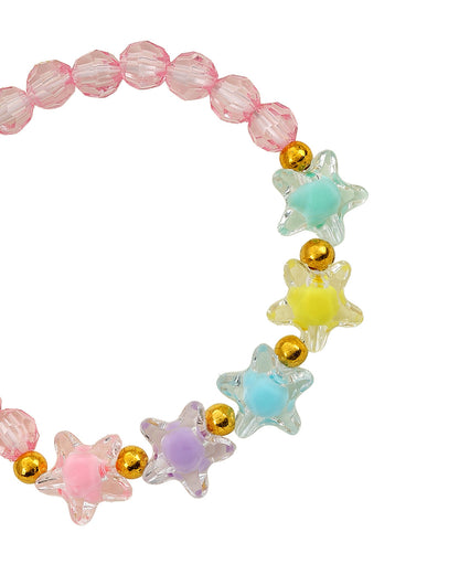 Girl Set of 3 Butterfly-Love Star Multi Charm Bracelet
