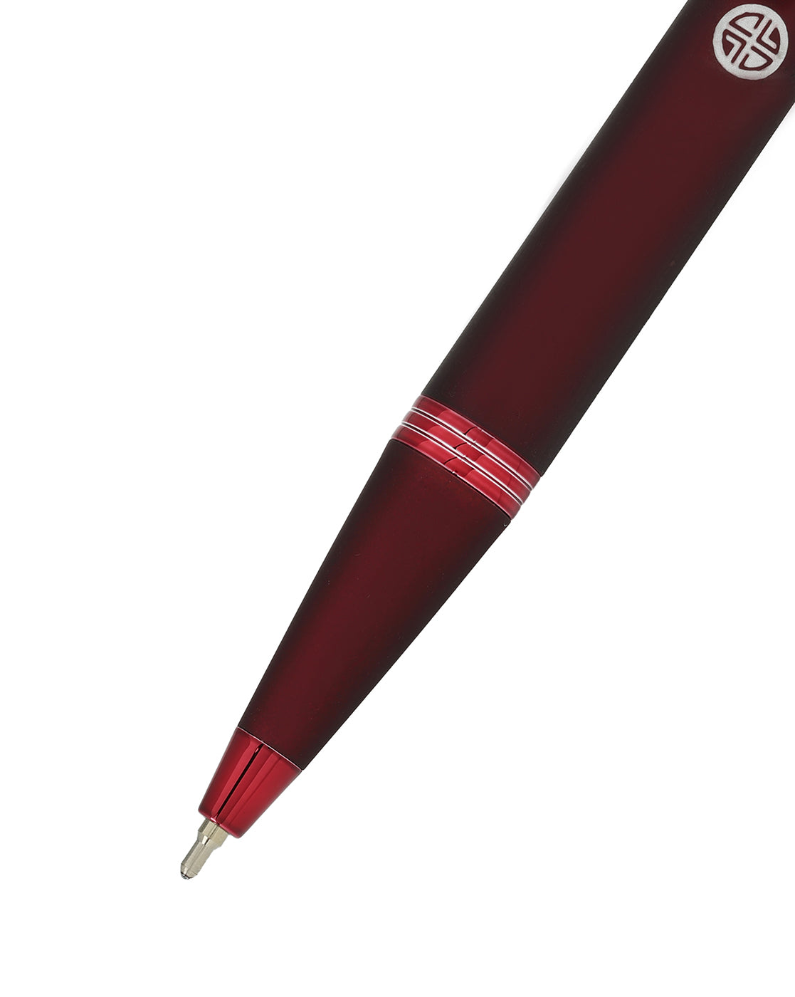 Maroon &amp; Red Toned Clicker Button Stylish Ballpoint Pen with Smooth Ink and Fine Tip