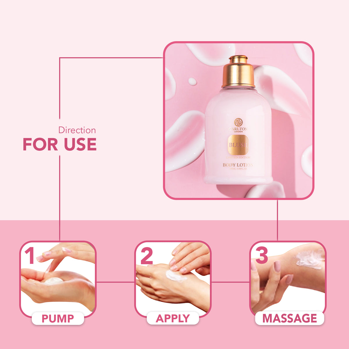 Combo Pack Of 2 Women Blush Lotion &amp; Shower Gel  - 180Ml Each