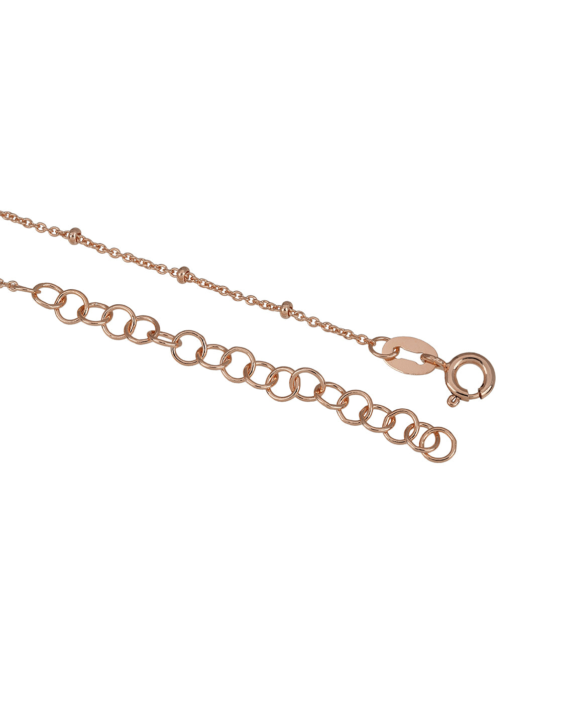 18kt Rose Gold Plated Oval Pendant and Chain