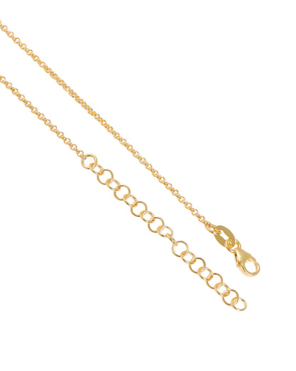 Men 18kt Gold Plated Gemini Zodiac Pendant and Chain