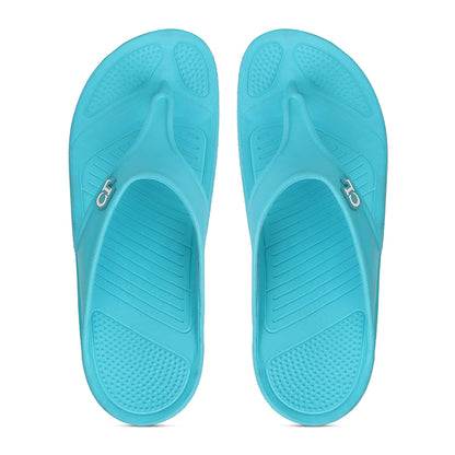 Women Fuchsia Comfortable Wedge Flip Flops