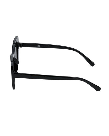 Women Black Toned UV Protected Black Lens Oversized Sunglasses