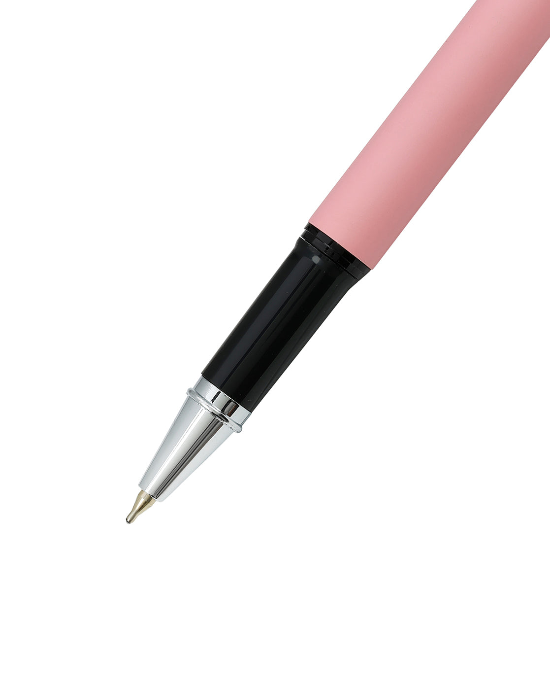 Pink Executive Elegant Metallic Body Roller Ball Pen with Smooth Ink Flow