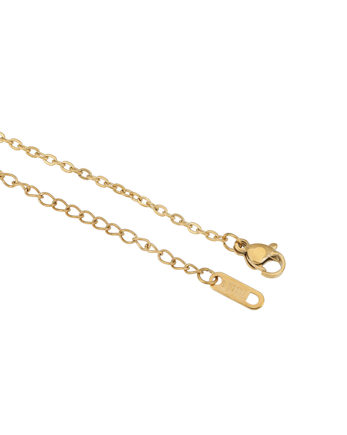 Gold-Plated Delicate Multi Loop Solitaire Drop Necklace