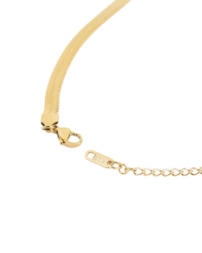 Gold Plated Classic Flat Snake Chain